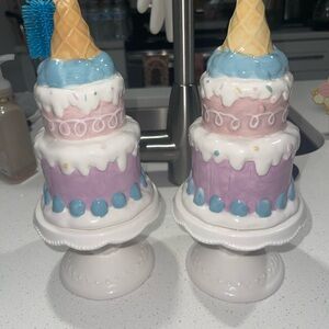 Ceramic Ice Cream Cone Cake Decor